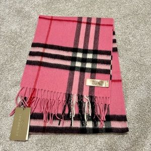 Checkered scarf Pink